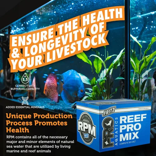 Vista 4 de Fritz Aquatics 80251 - Paquete de 4 sales marinas completas Reef Pro Mix, 50 galones