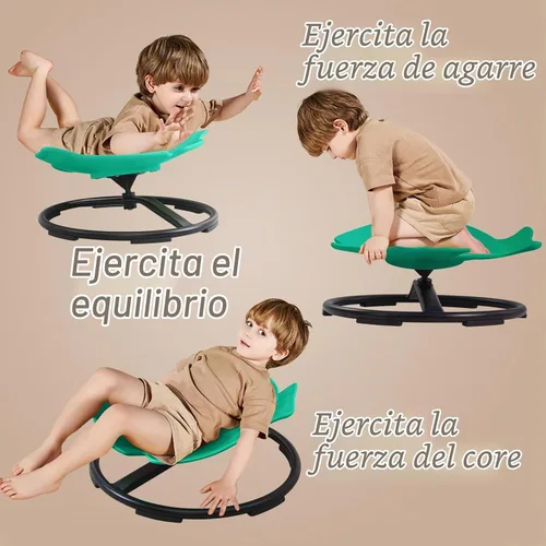 Vista 5 de Sensory Spinning Chair for Autistic Kids, Autism Sensory Products Verde oscuro