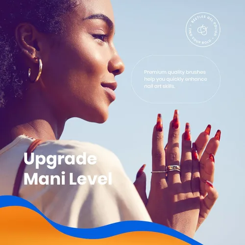 Vista 172 de Beetles - Gel de pegamento de uñas 9 en 1 para puntas de uñas y uñas acrílicas transparentes de larga duración, pegamento de extensión UV