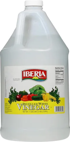Iberia Vinagre blanco destilado natural, 1 galón - 5% de acidez