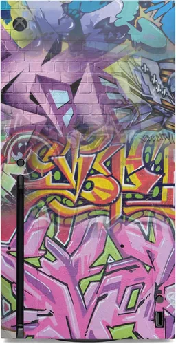 Vista 5 de GNG Graffiti Skins Compatible with Xbox Series X Console Decal Vinal Sticker + 2 Controller Set