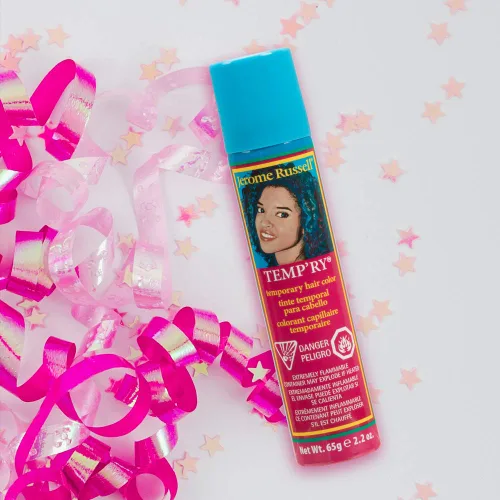 Vista 3 de Jerome Russell - Tinte en aerosol temporal para el cabello, color rubio oscuro, intenso, secado rápido, antiadherente, tamaño de viaje para un