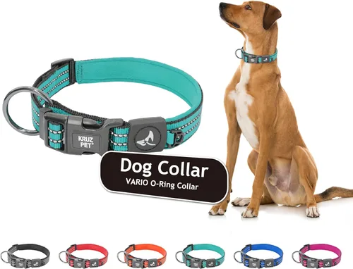 Vista 12 de KZV006-03M Collar de perro reflectante para perros pequeños, medianos y grandes