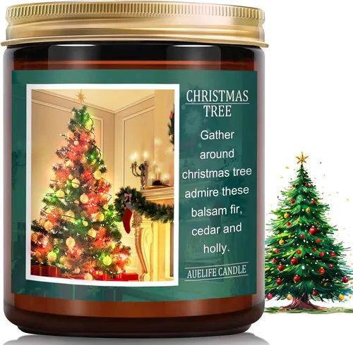 Vista 8 de Auelife Juego de velas de otoño Paquete de 4 velas perfumadas para el hogar – Regalos de velas para mujeres y hombres, velas de soja perfumadas