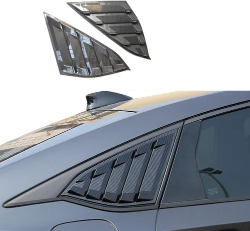 Vista 2 de Paneles de listones para ventanas laterales para sedán Honda Accord 2018, 2019, 2020, 2021, 2022, fibra de carbono ABS, 2 piezas