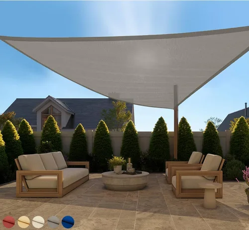 Vista 15 de GORILLA GRIP - Toldo parasol resistente, protección UV, resistente a la decoloración, desgarros y óxido, rectangular, con bordes curvos que bloquean