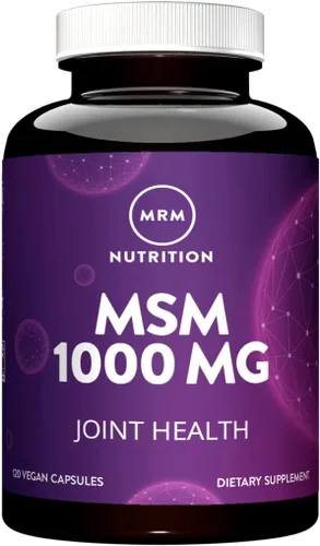 MRM Nutrition MSM 1000mg | Cápsulas de metil-sulfonil-metano puro | Soporte para articulaciones, cabello, piel y uñas | Suplemento de azufre