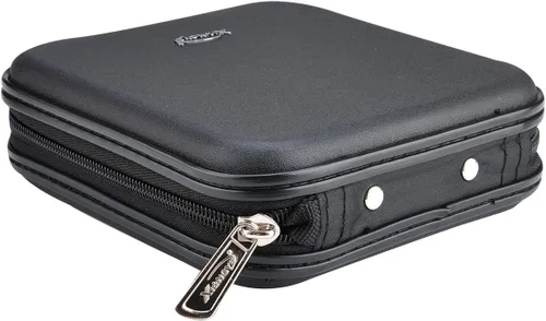 Vista 5 de Cartera de CD DVD, Capacidad de 32 Unidades, Resistente, Funda para Discos de DVD/CD para Coche, Disco de Almacenamiento Portátil para DVD/VCD