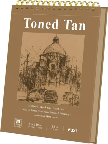 Vista 46 de Cuaderno de bocetos de 9 x 12 pulgadas, bloc de bocetos con espiral superior, paquete de 4 blocs de 100 hojas cada uno