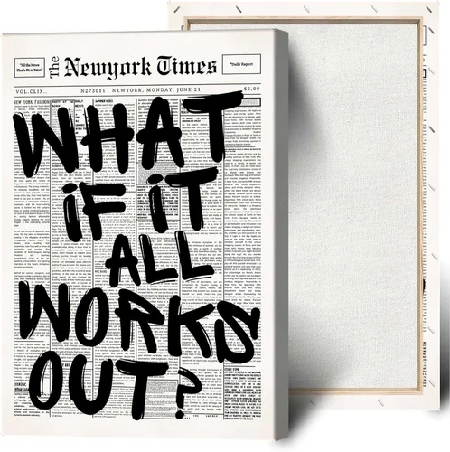 Vista 16 de Drimiler Póster con texto en inglés «What If It All Workout» («What If It All Workout») con texto en inglés «What If It All Workout»