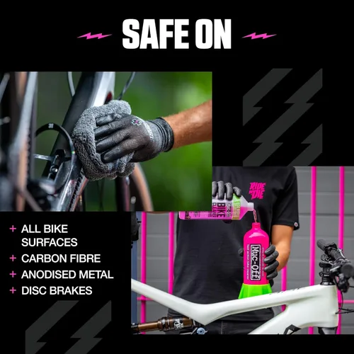 Vista 5 de Muc-Off Limpiador concentrado de bicicleta Potente limpiador de bicicletas Nano Tech Seguro en fibra de carbono, fórmula biodegradable