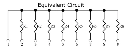 Vista 7 de electronics-salon Thick Film Tipo de resistencia Surtido Kit, Array Resistencia, bussed de red, 1/8 W, sip-5 y sip-9 470 1 K 4.7 K 10 K 47 K Ohm.