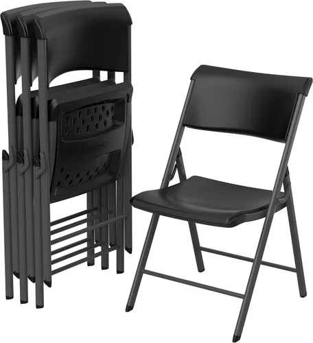 Vista 13 de LIFETIME Silla plegable con marco A, paquete de 4, almendra