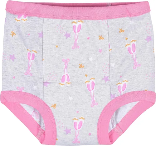 Vista 4 de Gerber Pack de 4 pantalones de entrenamiento y ropa interior para bebés y niñas