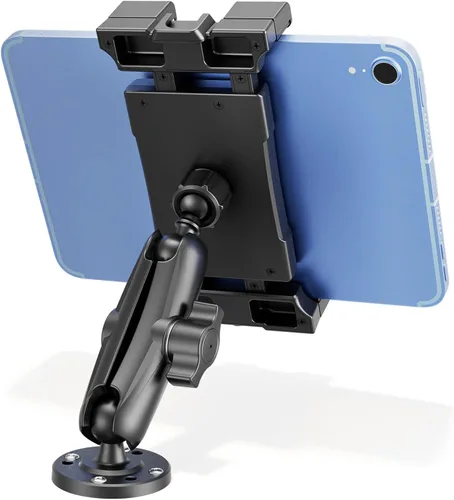 Vista 9 de OHLPRO Soporte para tablet para camión, base de taladro resistente, soporte de coche para iPad, mini, Samsung Galaxy (7 a 11 pulgadas) para tablero