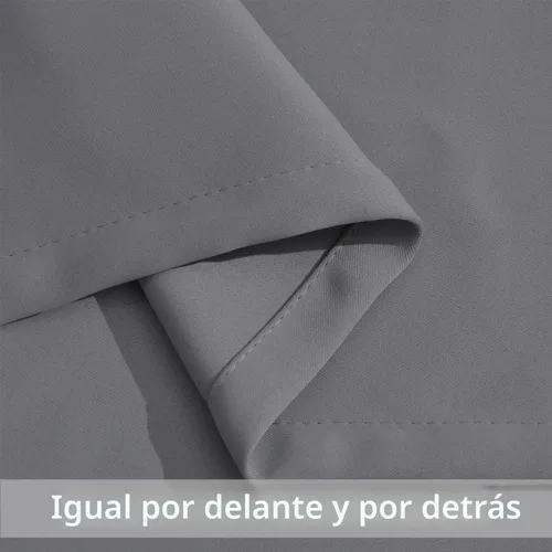Vista 7 de Yakamok - Cortinas blackout para dormitorio, sala de estar; p/oscurecer la habitación, bloqueo de luz, aislam. térmico, ojales