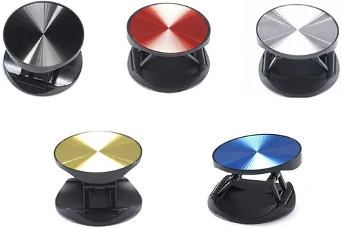Vista 8 de Soporte de agarre de teléfono para iPhone y Samsung. Soporte de teléfono para enchufe de teléfono de escritorio (negro)
