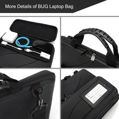 Vista 3 de Laptop Case Hard Shell Laptop Bag for Men Women with Shoulder Strap