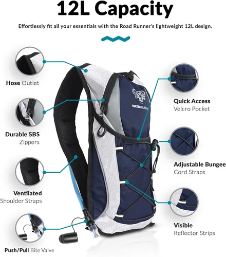 Vista 2 de Water Buffalo - Mochila de hidratación para bolsa de agua (2 L)