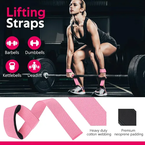Vista 4 de WALITO 8Pcs Barbell Pad Set for Hip Thrust - Squat Pad,Gym Accessories for Women with Bar Bad,Bench Press, with Gym Ankle Straps,Resistance Bands