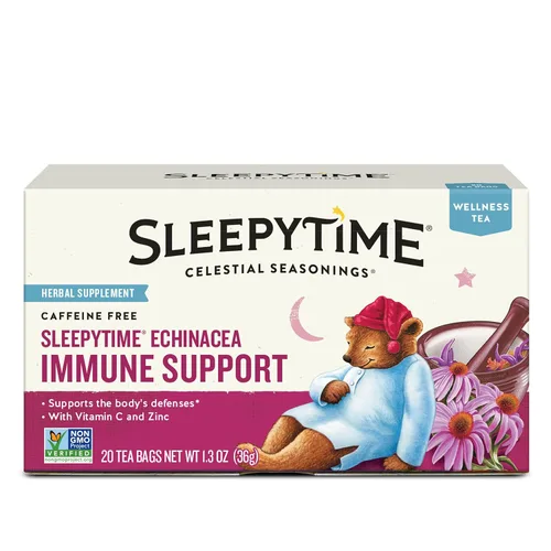 Vista 17 de Celestial Seasonings Sleepytime Biotin Beauty Rest Tea, caja de 18 bolsas de té