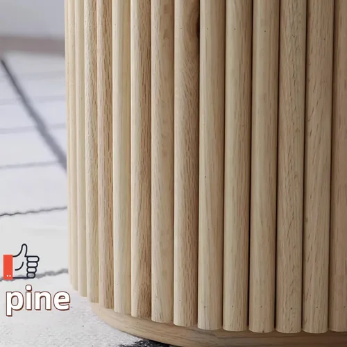 Vista 8 de Mesa de comedor de madera moderna de mediados de siglo, pequeñas mesas de cocina redondas de madera con patas de madera, mesa de comedor redonda