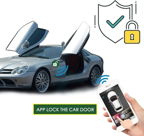 Vista 4 de Actualización de Coche Antiguo Entrada sin Llave Cierra Ventanas Abre Maletero Automáticamente, 3 Formas de Bloquear/Desbloquear Control por