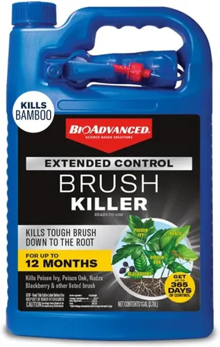 Vista 10 de BioAdvanced Extended Control Brush Killer Concentrado, 32 onzas, hiedra venenosa al aire libre, bambú y mata hiedra inglesa