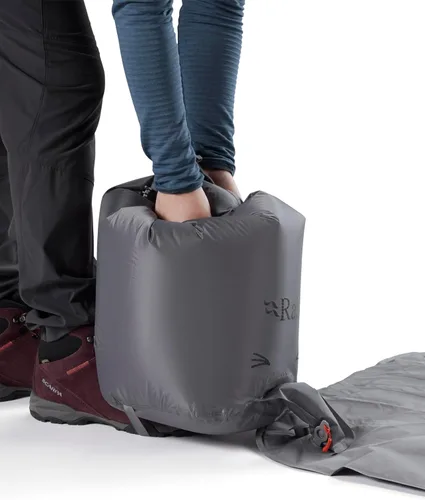 Vista 7 de Rab Stratosphere 4 - Colchoneta aislante ligera para acampar y mochilero, grafeno, largo ancho