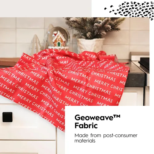 Vista 4 de GEOMETRY Toallas de cocina navideñas – Toallas de microfibra de secado rápido para secado de cocina – Toalla de secado rápido de primera calidad