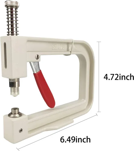 Vista 4 de Benfu Máquina de incrustaciones de perlas, máquina de fijación de remaches con cuentas a mano, herramientas manuales de bricolaje, botones