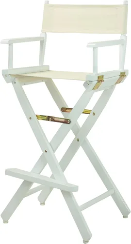 Vista 11 de Casual Home - Silla de director de 18 in, marco negro, lona negra, altura clásica