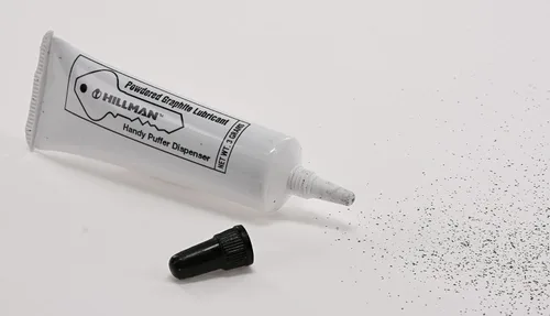 Vista 4 de Hillman 703185 Tubo de grafito 3G, lubricante blanco para cerradura de llave