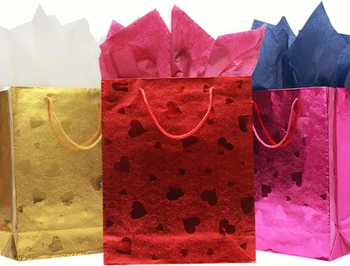 Vista 7 de LWBDD Bolsas de San Valentín de 13 pulgadas, 2 piezas con papel de seda, bolsa de regalo de San Valentín a granel para cumpleaños, día de la madre