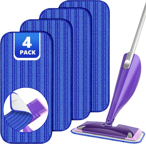 Almohadillas reutilizables para trapeador compatibles con Swiffer Wet Jet, repuestos de almohadillas Wet Jet para trapeador Swiffer, almohadillas de