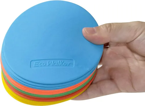 Vista 2 de Mini marcadores de suelo de 4 pulgadas para aula, preescolar y jardín de infantes (juego de 30 unidades)