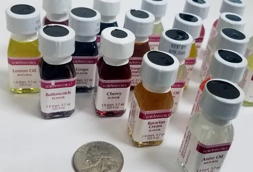 Vista 5 de LorAnn SS Paquete #1 de 12 sabores frutales en botellas de 1 adarme (.0125 fl oz - 3.7ml)