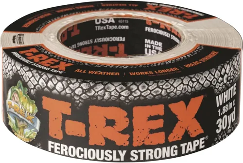 Vista 13 de Cinta Adhesiva de Uso Pesado T-Rex con Respaldo Resistente a los Rayos UV e Impermeable para Reparaciones Ferozmente Fuertes, 1.88" x 30 yardas
