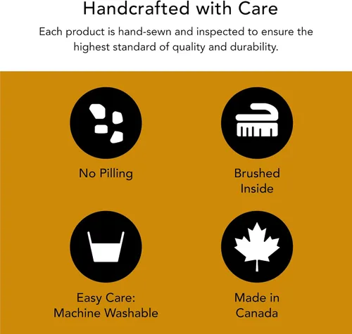 Vista 4 de LUPA Calentador de cuello de forro polar canadiense unisex de doble capa hecho a mano