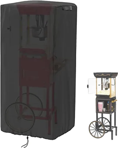 Vista 8 de Funda para carrito de palomitas de maíz, impermeable, 420D, cubierta a prueba de polvo, compatible con máquina de palomitas de maíz West Bend, 11.7