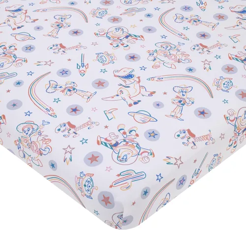 Vista 17 de Disney 101 Dalmatians - Sábana bajera para cuna de bebé, color gris, negro, blanco y azul, súper suave