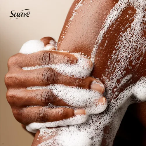 Vista 5 de Suave Gel de baño hidratante, con leche y miel y extracto de vitamina E, sin parabenos, sin ftalatos, 18 onzas, paquete de 6