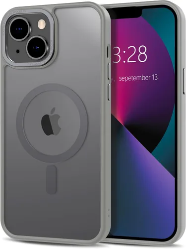 Vista 99 de Anuck - Funda magnética para iPhone 11 compatible con MagSafe, carcasa trasera mate translúcida dura, borde de TPU, delgada, resistente a impactos