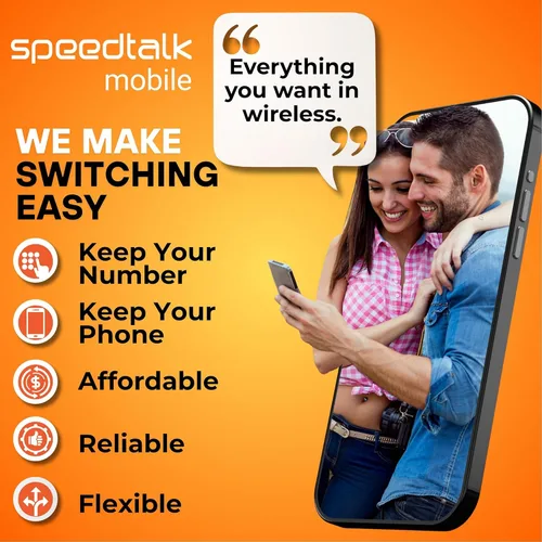 Vista 6 de SpeedTalk Mobile Kit de tarjeta SIM universal para teléfonos inteligentes iOS Android 5G 4G LTE Habla, texto y datos Tarjeta SIM triple corte 3