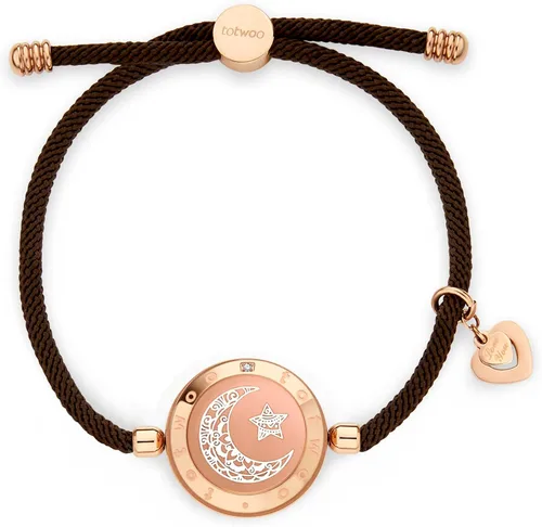 TOTWOO Pulsera individual Pulsera de relación de larga distancia para parejas Regalo de joyería inteligente para ella y para él
