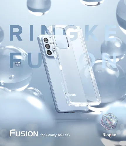 Vista 9 de Ringke Fusion - Funda compatible con Samsung Galaxy A53 5G, antihuellas, parte trasera dura, a prueba de golpes, de poliuretano termoplástico