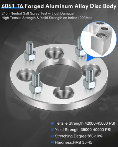 Vista 3 de ECCPP 2 piezas de adaptadores de rueda de 4 pernos de 15 mm 4x100 a 4x114.3 12x1.5 71 mm de cubo Compatible con 2009-2010 para Chevrolet Cobalt