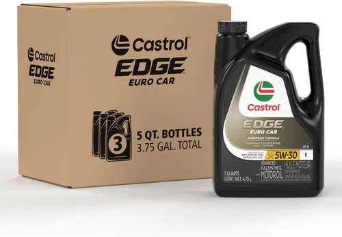 Vista 7 de Castrol EDGE Euro 5W-30 K Advanced - Aceite de motor sintético completo, 1 cuarto de galón, paquete de 6