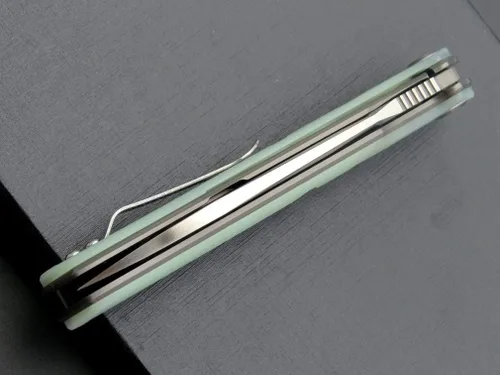 Vista 8 de Eafengrow EF959 Cuchillo plegable de bolsillo, hoja de acero D2, mango G10, cuchillo EDC, trazador, rodamiento de bolas, cuchillo táctico