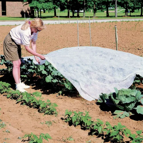 Vista 7 de Cubiertas para plantas, 9.2 ft x 22.3 ft, reutilizable, cubierta de fila flotante, 1 oz protección contra congelación para el clima frío, cubierta